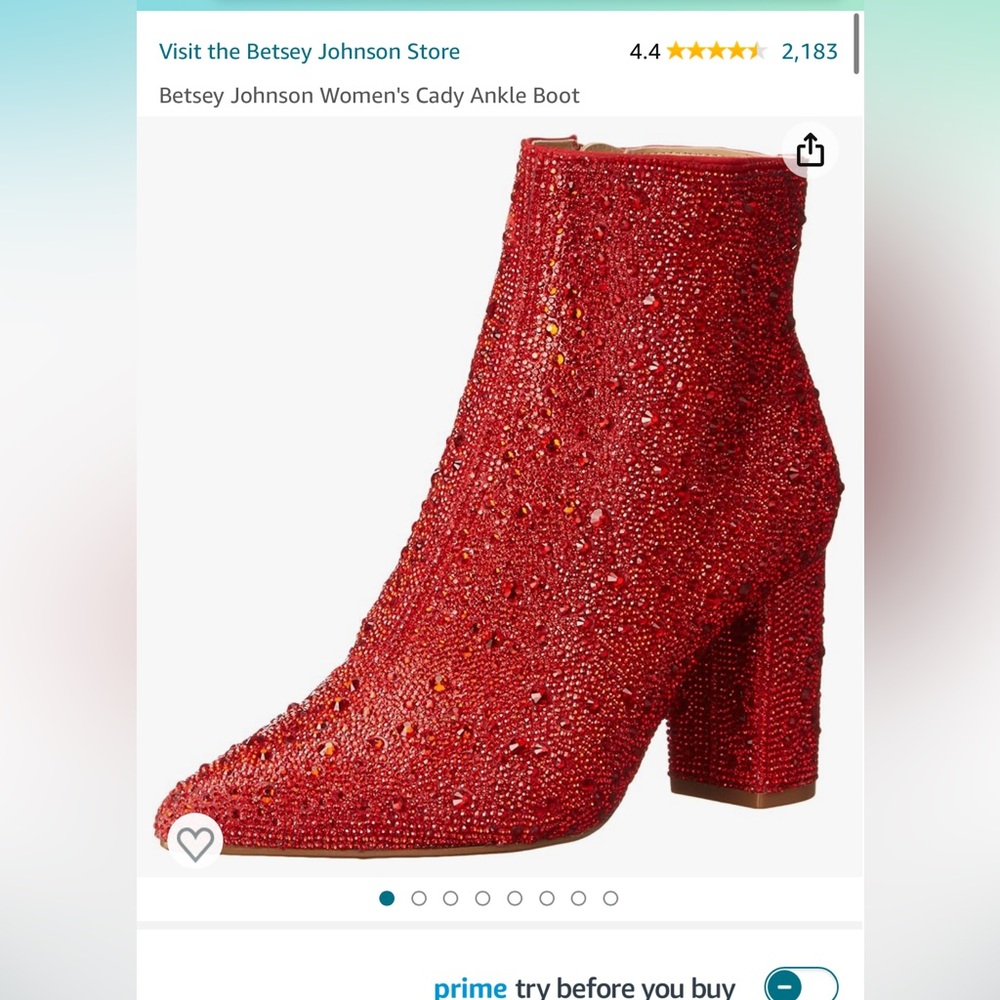 Size 10 betsey Johnson Cady shoes in Red